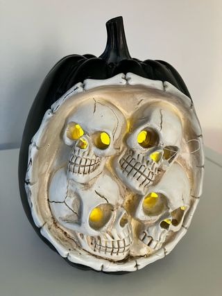 Lámpara Calabaza Halloween Calaveras
