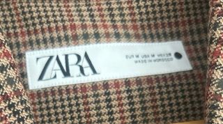 Blazer cuadros Zara