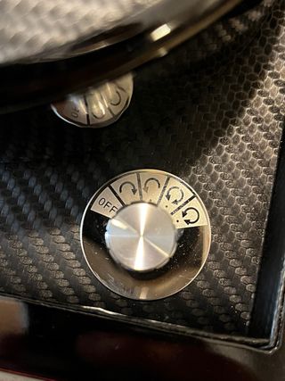 Carica orologi in radica nero/oro