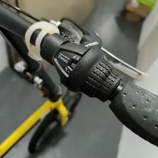 Bicicleta Plegable Amarilla Leotron