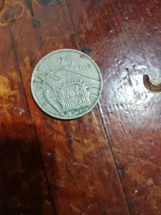 Moneda 25 pts Francisco Franco 1957
