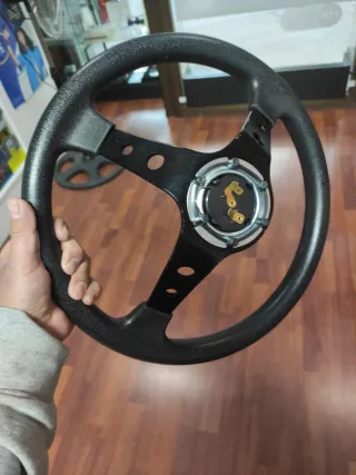 Volante deportivo universal con bocina