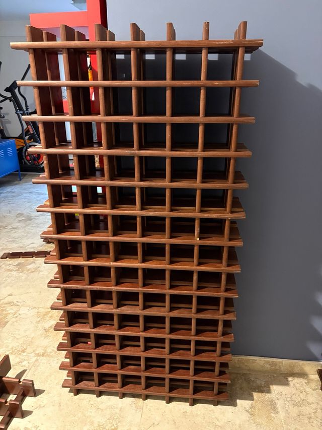 Botellero madera 78 botellas