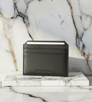 Tarjetero “Massimo Dutti” | Negro | Símil | Piel