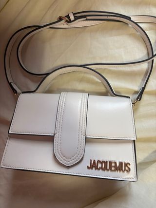 Bolso Jacquemus Blanco y Dorado