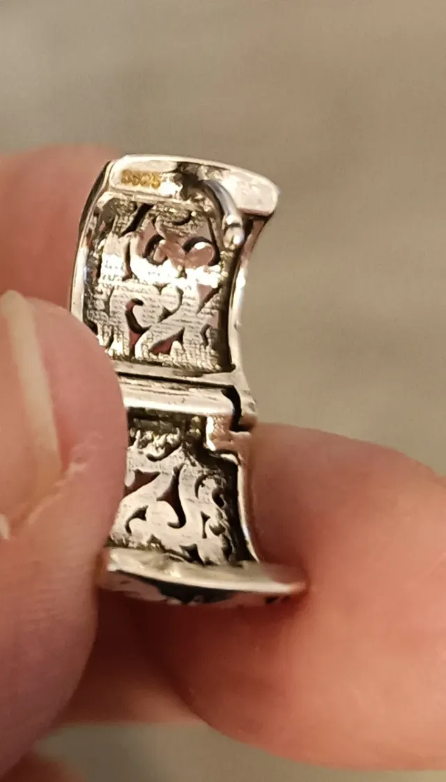 Pendientes Aros Plata con Diseño Calado