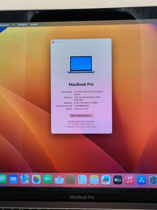 MacBook Pro 13 2017 Intel Core i5 8GB RAM 256 SSD