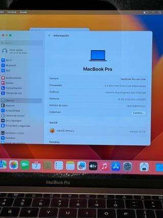 MacBook Pro 13 2017 Intel Core i5 8GB RAM 256 SSD