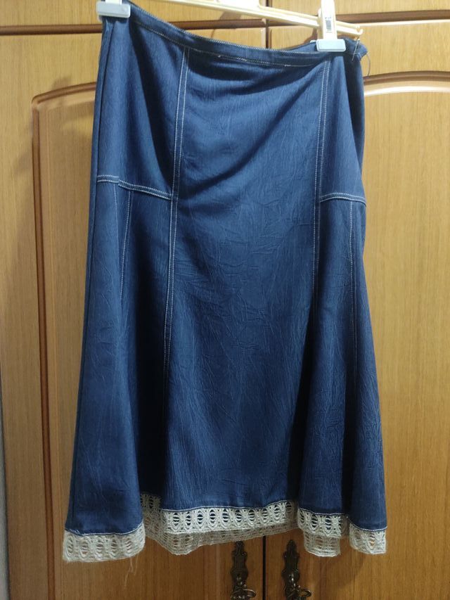 Conjunto Camisa y Falda Vaquera