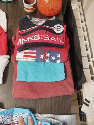 Lote Ropa Hombre Beige y Azul