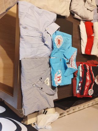 Lote Ropa Hombre Beige y Azul