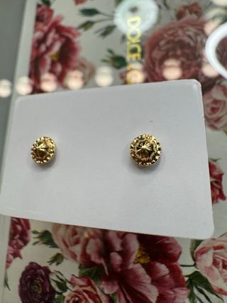 Pendientes Oro 18k Circonitas