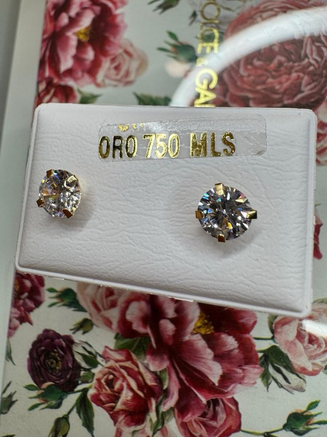 Pendientes Oro 18k Circonitas