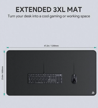 Alfombrilla Gaming Aukey XXXL Negra