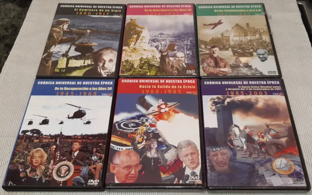 Colección 6 DVD Crónica Universal de Nuestra Época