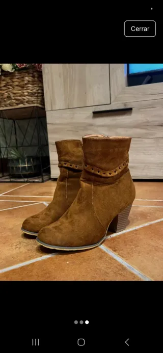 Botas de ante color caramelo
