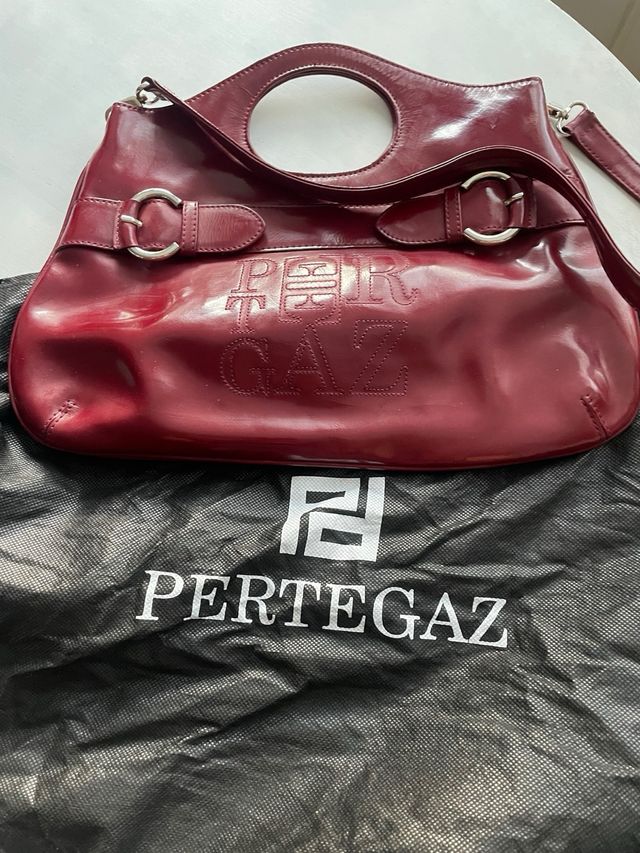 Bolso Pertegaz charol granate