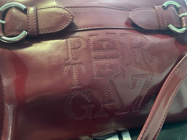 Bolso Pertegaz charol granate