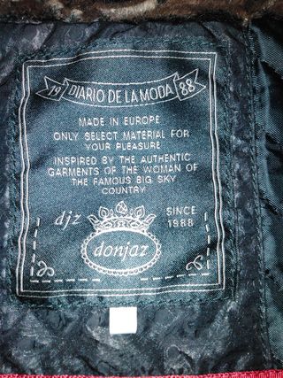 Parka señora Donjaz Talla 46 Negra