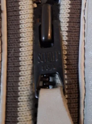 Cazadora Schott Piel beige,gris y Marrón