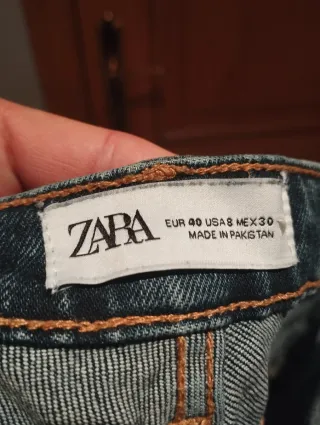 Pantalón Vaquero Zara Hombre Talla M
