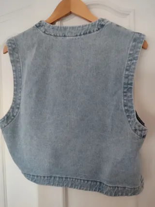 Chaleco tejano bordado mujer Talla M