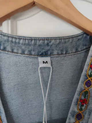 Chaleco tejano bordado mujer Talla M