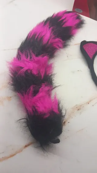 Conjunto disfraz gata orejas cola guantes