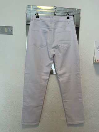 Pantalones vaqueros blancos mujer Talla L