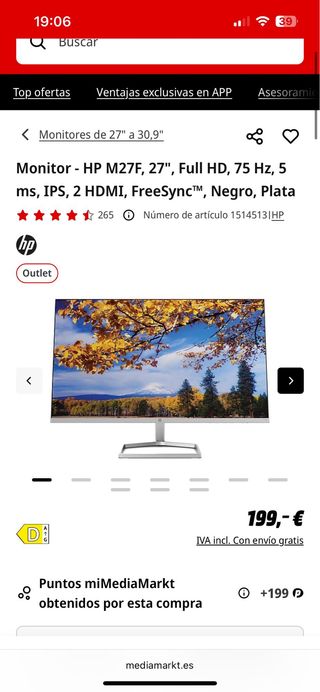 PC SOBREMESA HP + MONITOR HP