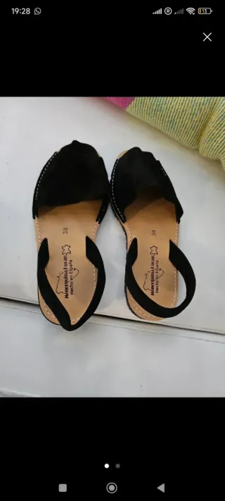 Menorquinas abarcas Negras 
