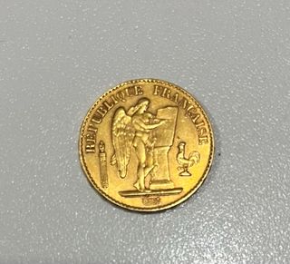 Moneda Oro 20 Francos Franceses 1898