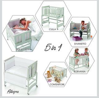 Minicuna colecho allegra blanca 5 en 1