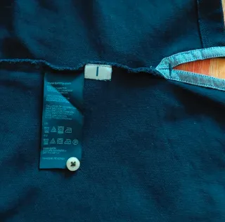 Polo Tommy Hilfiger manga larga L azul oscuro