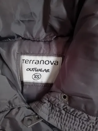 Plumífero Terranova gris talla XS