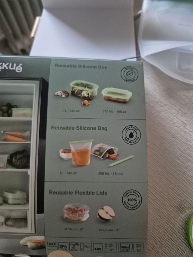 Set Recipientes Porta Alimentos Lékué