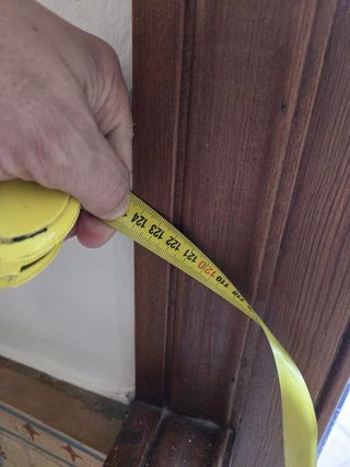 Ventanal aluminio acabado madera