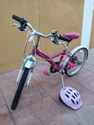 Bicicleta Btwin Rosa 20 pulgadas 
con marchas