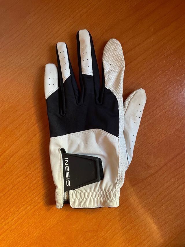 Guante de golf Inesis blanco y negro