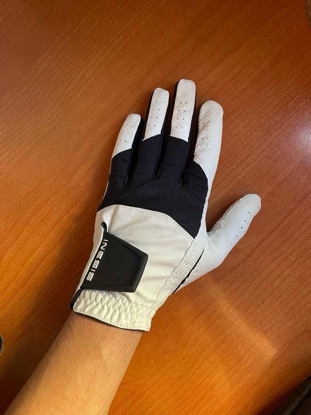 Guante de golf Inesis blanco y negro