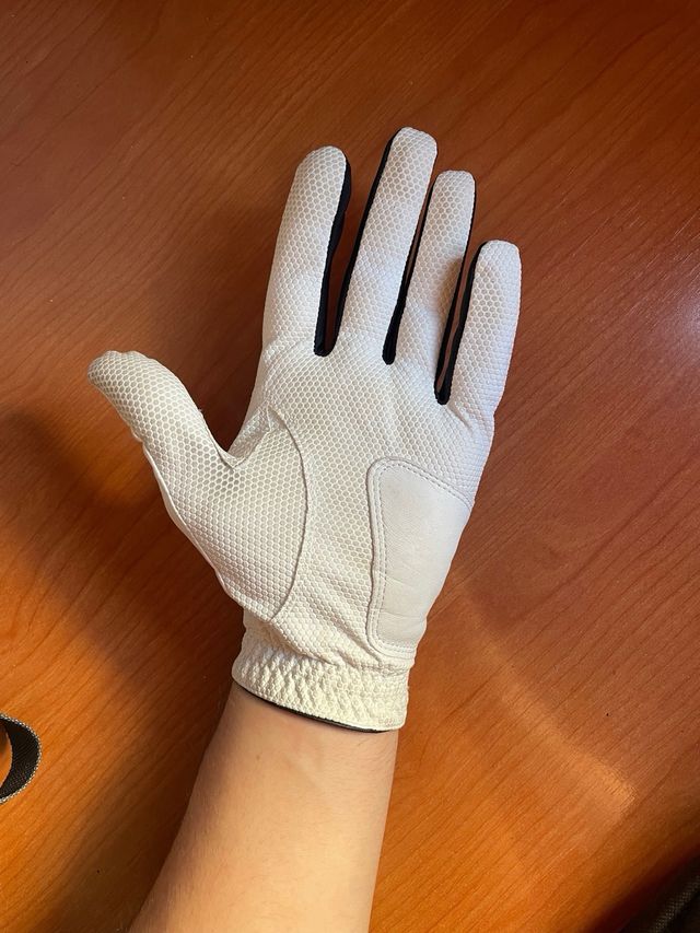 Guante de golf Inesis blanco y negro