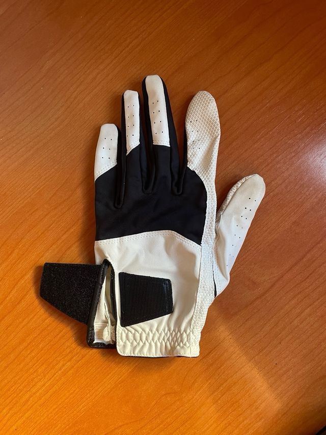 Guante de golf Inesis blanco y negro