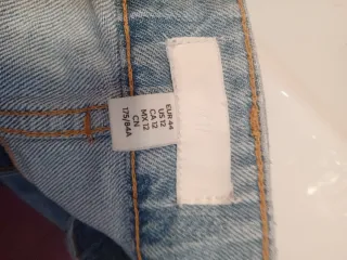 Pantalón vaquero ancho mujer