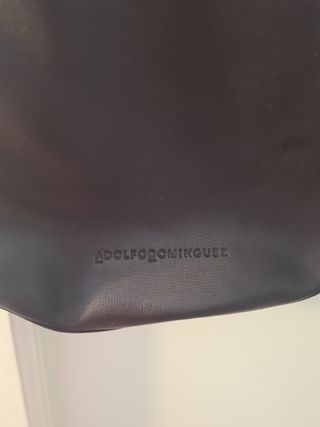 Bolso Adolfo Domínguez Negro/Morado