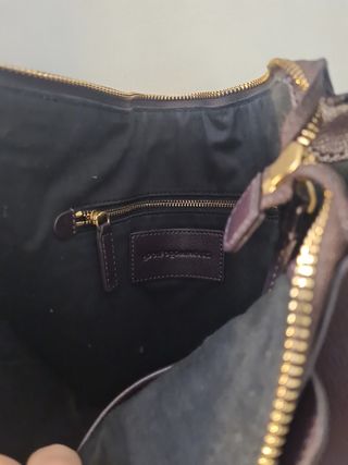 Bolso Adolfo Domínguez Negro/Morado