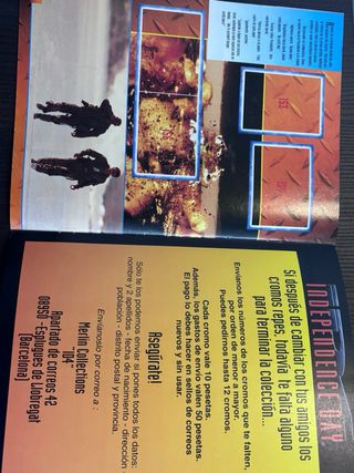 Album Cromos Independence Day 1996