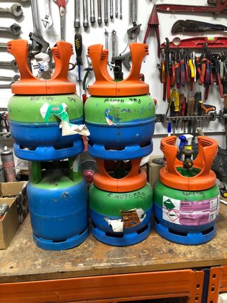 5 Botellas Gas Refrigerante Florados GS