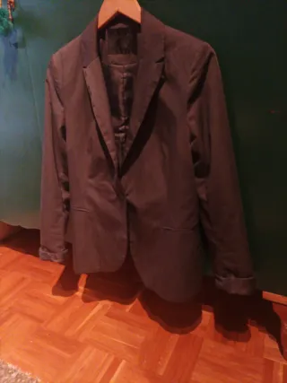 Americana gris mujer