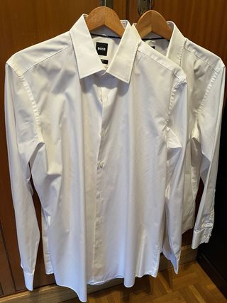 Camisa BOSS clásica blanca