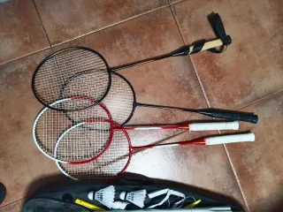 Set de Bádminton con 4 Raquetas